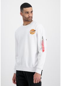 Herren Sweater "Alpha Industries Men - Sweatshirts NASA Davinci Sweater", weiß, Gr. XL, Alpha Industries, Obermaterial: 80% Baumwolle, 20% Polyester,