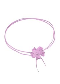 Damen Taillengürtel "Blüte", lila, Basic,casual,feminin,modisch, Collezione Alessandro, unifarben, Leder, Gürtel, Lederband mit echt Leder Blüte