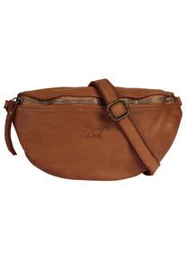 Samantha Look Damen Umhängetasche, braun, Leder, vintage, Taschen, echt Leder, Made in Italy