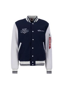 Herren Bomberjacke "Alpha Industries Men - Bomber Jackets Varsity Air Force Jacket", blau, Gr. XXXL, Alpha Industries, Obermaterial: 100% Polyester,