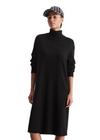 Marc O'Polo Damen Strickkleid, schwarz, casual, Gr. L, MARC O'POLO DENIM, Strick, Obermaterial: 58% Baumwolle, 25% Polyamid, 17% Polyester, Kleider
