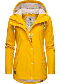 Ragwear Damen Regenjacke "YM-Marge", gelb, casual, Gr. XL, Obermaterial: 100% Polyester; Innenfutter: 100% Polyester, Jacken, stylische