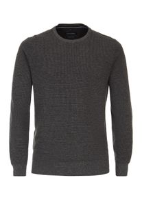 Casamoda Herren Strickpullover "Casamoda Pullover uni", grau, Gr. L, 100% Baumwolle, Pullover