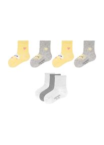 Camano Kinder Socken "Socken 7er Pack", Gr. 23, gelb, 54% Baumwolle 45% Polyamid 1% Elasthan, gemustert, Socken