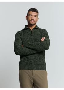 NO EXCESS Herren Rollkragenpullover "NO EXCESS Hochgeschlossener Pullover", grün, Gr. XXL, 60% Baumwolle, 40% Polyester, Pullover