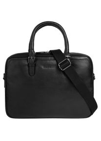 Bugatti Damen Aktentasche "BELLA", schwarz, Leder, unifarben, leicht glänzend, Taschen, echt Leder
