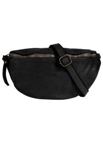 Samantha Look Damen Umhängetasche, schwarz, Leder, vintage, Taschen, echt Leder, Made in Italy