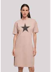 F4NT4STIC Damen Shirtkleid "Stern Basic", rosa, casual, Gr. XXL, Obermaterial: 100% Baumwolle, Kleider, Print
