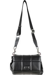 Damen Umhängetasche "Oslo", Collezione Alessandro, schwarz, Lederimitat, Taschen, mit modischer Steppung