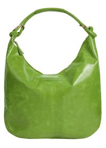 Bruno Banani Damen Shopper, grün, Leder, unifarben, leicht glänzend, Taschen, echt Leder