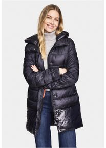NEW CANADIAN Damen Parka, blau, feminin, Gr. 36, unifarben, 100% Polyester, Jacken, mit kuscheliger Kapuze
