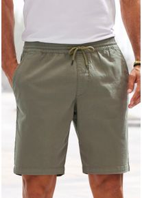 John Devin Herren Shorts "Bermuda", grün, casual, Gr. S, unifarben, Web, Obermaterial: 97% Baumwolle, 3% Elasthan, Hosen, kurze Hose aus elastischer