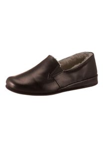 Rohde Herren Hausschuh, Gr. 39, braun, Glattleder, Schuhe