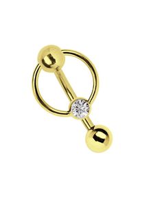 Adelia´s ADELIA ́S Damen Intimpiercing "Piercing Intimpiercing ", gold, modisch, Chirurgiestahl, Piercings, Intimpiercing oder Bauchnabelpiercing Banane aus