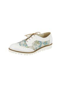 Damen Schnürschuh "Luna", Lei by tessamino, Gr. 36, weiß, Leder, elegant, Schuhe, mit verstärkter Hinterkappe