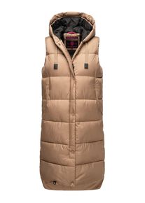 Marikoo Damen Steppweste "Sayorii", grau, Gr. L, Obermaterial: 100% Polyester; Innenmaterial: 100% Polyester; Futter: 100% Polyester, Westen, Kapuze