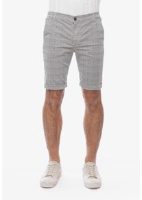 Herren Shorts "ASKIM", grau, casual, Gr. 38, Le Temps Des Cerises, kariert, 98% Baumwolle, 2% Elasthan, Hosen, mit dezentem Karomuster