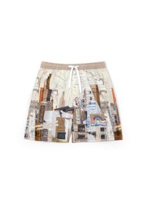 Gulliver Herren Badehose, bunt, Gr. 158, bedruckt, 100% Polyester, Badehosen, mit Allover-Print