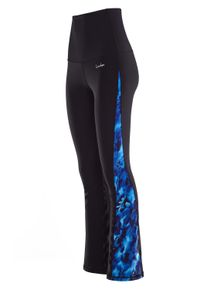 WINSHAPE Damen Leggings "Functional Power Shape BCHWL109", blau, Gr. XS, 80% Polyester, 20% Elasthan, Hosen, High Waist Boot Cut