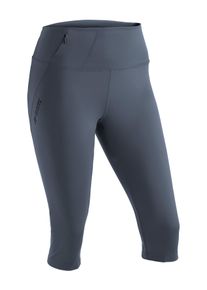 Maier Sports Damen Caprihose "Arenit Capri W", blau, Gr. 46, 79% Polyester (recycelt), 21% Elasthan, Hosen, Damen 3/4 Wanderhose, elastische Outdoor