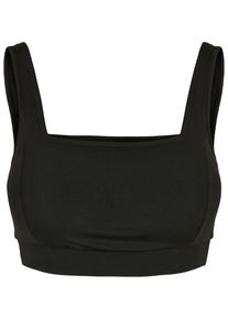 Urban Classics Damen Sport-BH "Urban Classics Damen Ladies Recycled Squared Sports Bra", Gr. S, schwarz, 78% Polyester, 22% Elasthan, BHs