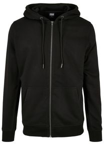 Urban Classics Herren Sweatjacke "Urban Classics Herren Basic Terry Zip Hoody", schwarz, Gr. L, unifarben, 65% Baumwolle, 35% Polyester, Sweatjacken