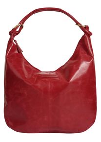Bruno Banani Damen Shopper, rot, Leder, unifarben, leicht glänzend, Taschen, echt Leder
