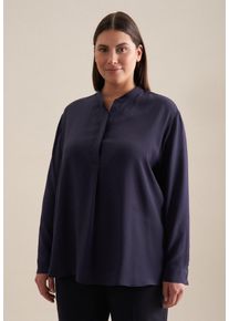 Seidensticker Damen Klassische Bluse "Schwarze Rose", blau, Gr. 50, unifarben, 100% Viskose, Blusen, Tunika Uni