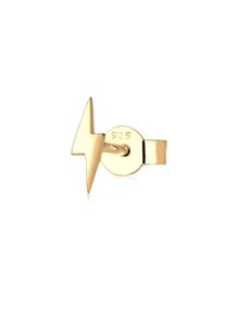 Elli Damen Single-Ohrstecker "Single Ohrstecker Blitz 925 Silber", gold, Silber 925 (Sterlingsilber), Ohrringe