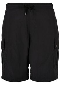 Urban Classics Herren Cargohose "Urban Classics Herren Nylon Cargo Shorts", schwarz, Gr. S, unifarben, 100% Polyester, Hosen