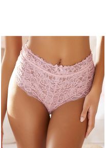 Nuance Damen Taillenslip, Gr. 32, rosa, Microtouch, Obermaterial: 85% Polyamid, 15% Elasthan, Unterhosen, aus feiner, floraler Spitze, sexy Dessous