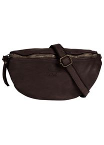 Samantha Look Damen Umhängetasche, braun, Leder, vintage, Taschen, echt Leder, Made in Italy