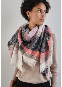 Street One Damen Halstuch, bunt, casual, gemustert, Stoff, 100% Polyester, Modetücher, mit Fransenkante