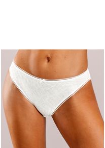 Lascana Damen Slip "Chiara", Gr. 48, beige, Mesh, Netz, Obermaterial: 85% Polyamid, 15% Elasthan, Unterhosen, mit graphischem Netz-Muster