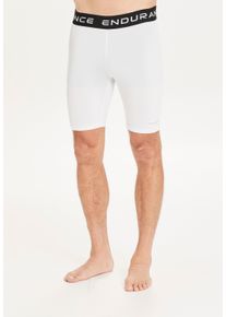 Endurance Herren Lauftights "Power", weiß, sportlich, Gr. XXL, unifarben, 90% Polyester, 10% Elasthan, Hosen, mit Style und sportlichen Funktionen