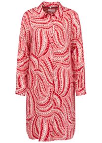 Bugatti Damen Blusenkleid, rosa, Gr. 40, 100% Viskose, Kleider, mit grafischen Prints