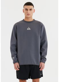 SOS Herren Sweatshirt "Vail", blau, sportlich, Gr. S, bedruckt, 85% Baumwolle, 10% Polyester, 5% Elasthan, Sweatshirts, im Crewneck-Design mit
