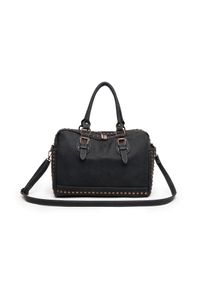 Damen Schultertasche "Madrid", Collezione Alessandro, schwarz, Lederimitat, Taschen, mit 2 Seitenfächern