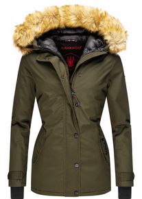 Navahoo Damen Winterjacke "Laura", grün, modisch, Gr. XS, Oberstoff: 65% Polyester, 35% Baumwolle, Futter: 100% Polyester, Wattierung: 100%