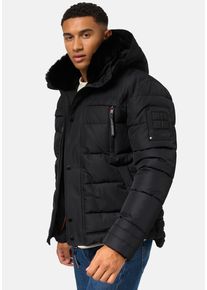 STONE HARBOUR Herren Steppjacke "Witas", schwarz, modisch, Gr. L, Obermaterial: 100% Polyester, Futter: 100% Polyester, Wattierung: 100% Polyester,