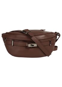 Samantha Look Damen Gürteltasche, braun, Leder, clean, Taschen, echt Leder, Made in Italy