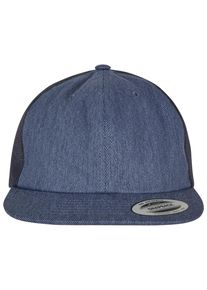 Flexfit Damen Flex Cap "Flexfit Accessoires Denim Trucker", blau, casual, unifarben, 100% Baumwolle, Caps