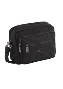 Camel Active Damen Umhängetasche "Journey", schwarz, Polyester, aufgeraut, clean, unifarben, bestickt, Taschen, aus leichtem robusten Nylon,