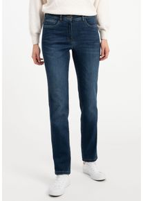 Recover Pants Damen 5-Pocket-Jeans "JIL", blau, casual, Gr. 36, unifarben, 93% Baumwolle;5% Polyester;2% Elasthan, Jeans, aus hochelastischem Denim
