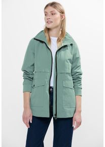 Cecil Damen Windbreaker, grün, casual, Gr. XXL, unifarben, Stoff, Obermaterial: 68% Polyester, 32% Baumwolle, Futter Sweat: 70% Polyester, 30%
