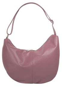 Samantha Look Damen Shopper, lila, Leder, unifarben, leicht glänzend, Taschen, echt Leder, Made in Italy
