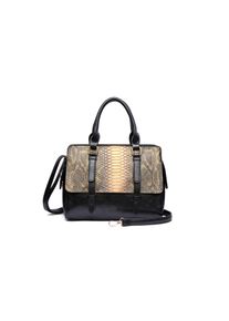 Damen Umhängetasche "Keola", Collezione Alessandro, gold, Lederimitat, Taschen, schimmerndes geprägtes Material