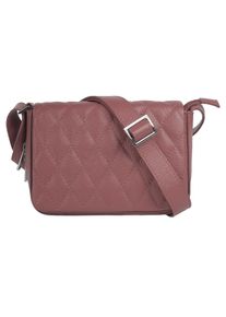 CLUTY Damen Henkeltasche, rosa, Leder, Taschen, echt Leder, Made in Italy