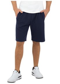 TRIGEMA Herren Bermudas "TRIGEMA Shorts in strukturierter Sweat-Qualität", blau, casual, Gr. L, 55% Polyester, 45% Baumwolle, Hosen