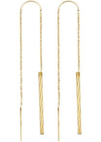Firetti Damen Paar Ohrhänger "Schmuck Geschenk Gold 375 Ohrschmuck Ohrringe Stäbchen", Gelbgold 375, gold, Gelbgold 375, Ohrringe